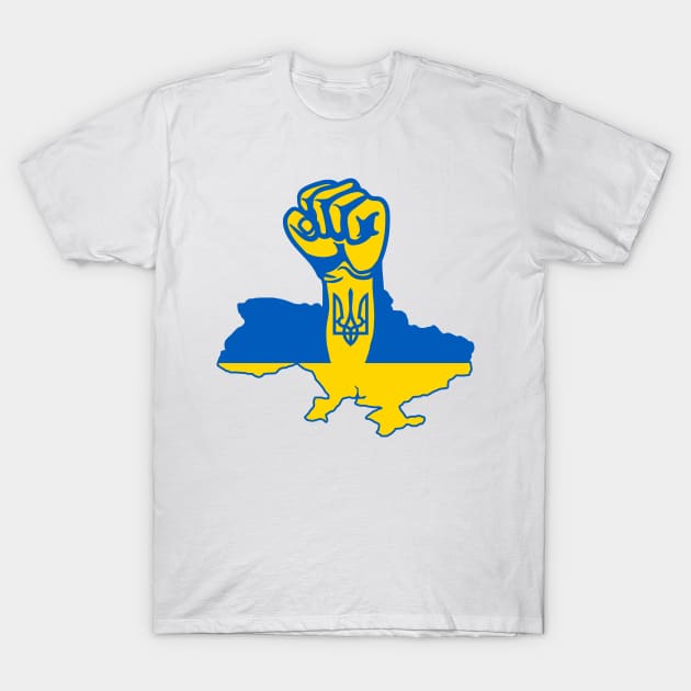 Ukraine Strong T-Shirt by darklordpug